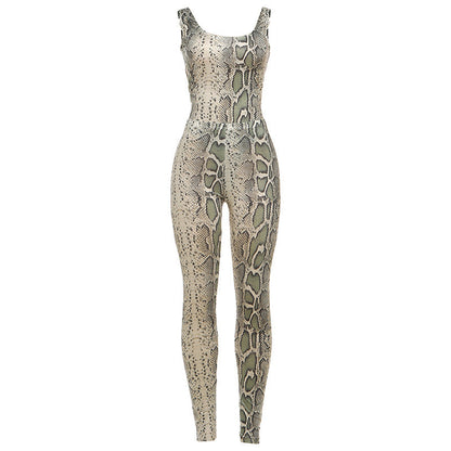 Sexy Open Back Jumpsuit Set For Women