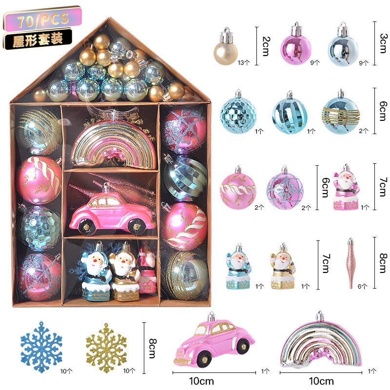 House Painting Christmas Plating Package Christmas Tree Ornaments Christmas Ball Set