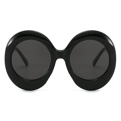 Oversized Oval Sunglasses Stylish Hip-Hop Alien Shades