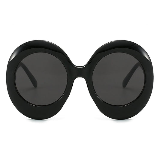 Oversized Oval Sunglasses Stylish Hip-Hop Alien Shades