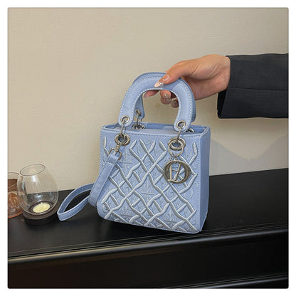 Vintage Lady Duffy Bag Fashionable Handbag for Daily Use