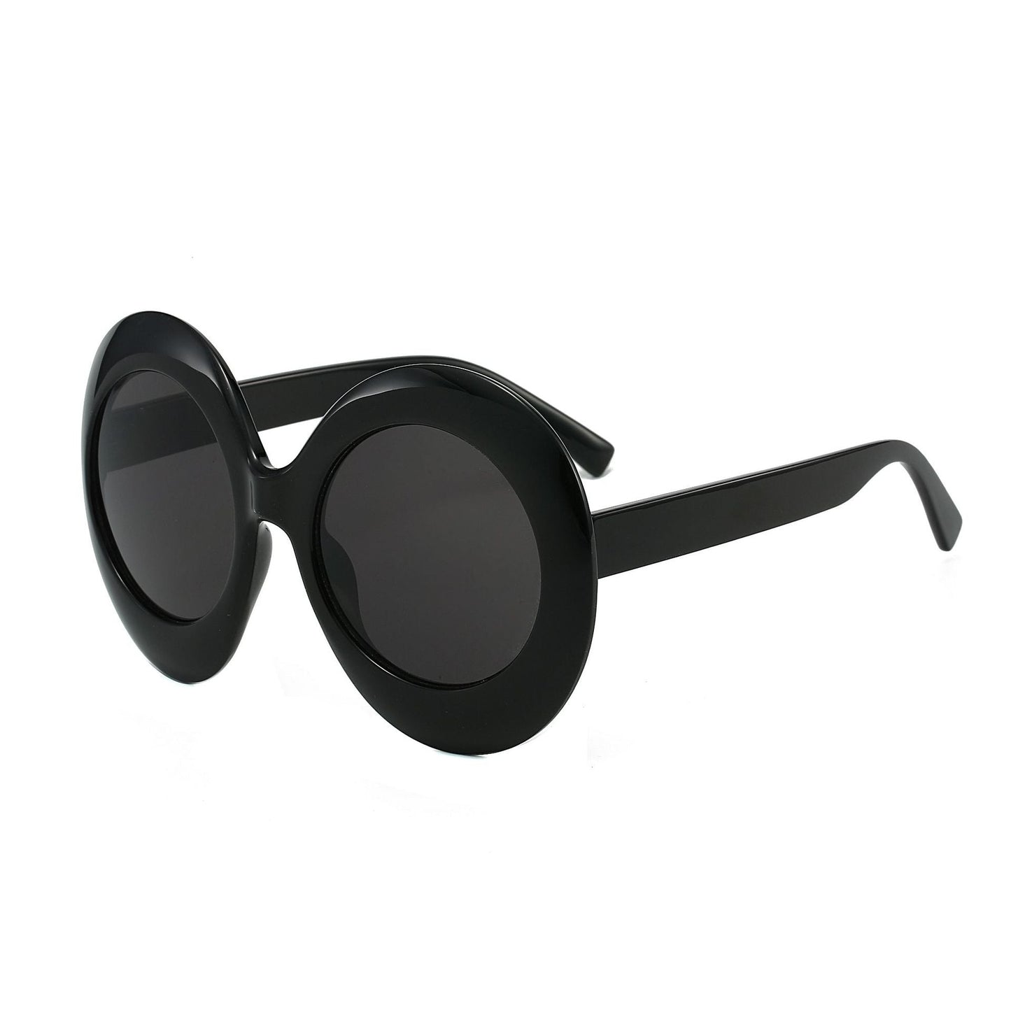 Oversized Oval Sunglasses Stylish Hip-Hop Alien Shades