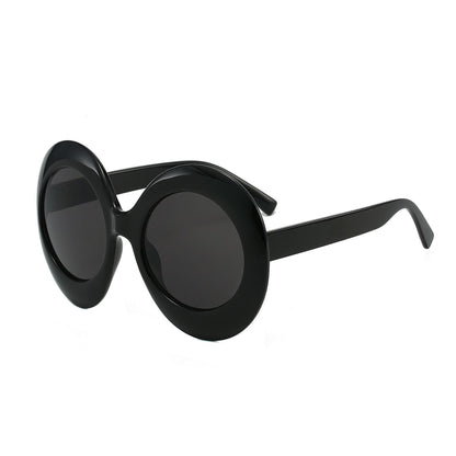 Oversized Oval Sunglasses Stylish Hip-Hop Alien Shades