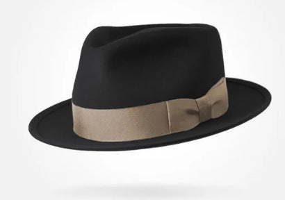 Classic Wool Felt Fedora Hat for Autumn and Winter