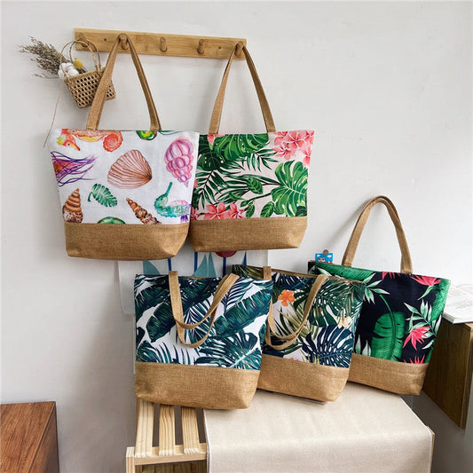 Fashion Canvas Tote Bag Artistic Shoulder Bag