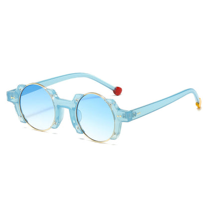 Trendy Round Sunglasses Hip Hop Style UV400 Protection