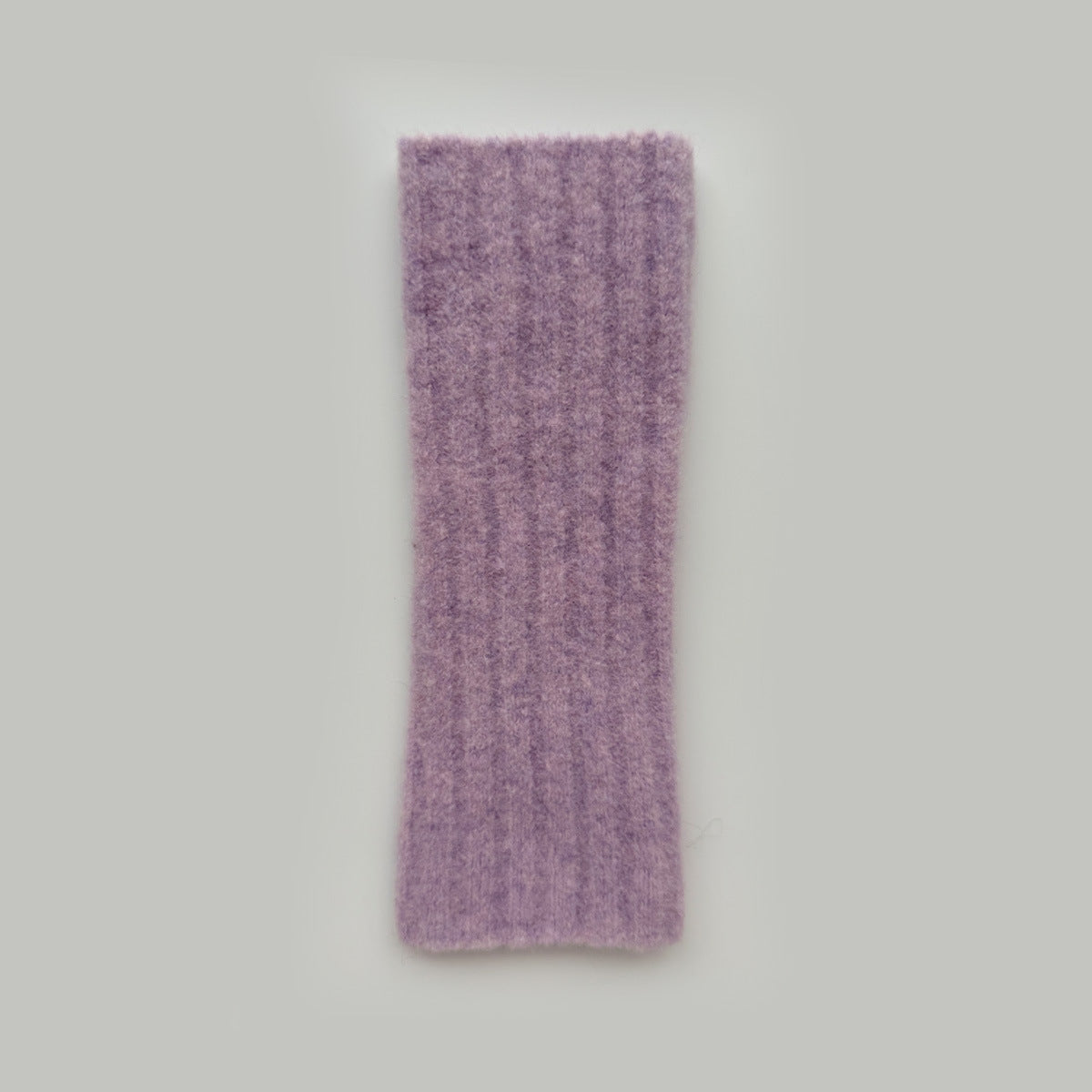 Knitted Fingerless Gloves Warm Wool Blend Solid Color Cozy Casual