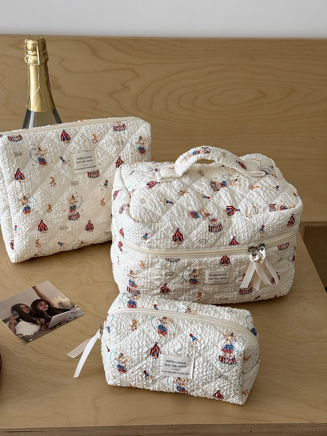 Rabbit Paradise Makeup Bag Cute Cartoon Travel Storage