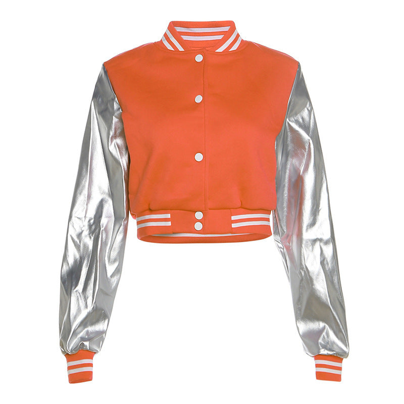Fashion Embroidered Slim Fit Baseball Jacket