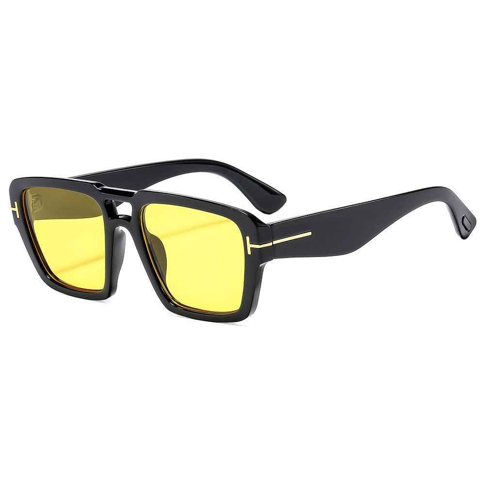 Fashion Square Frame Sunglasses Unisex Trendy UV400 Protection