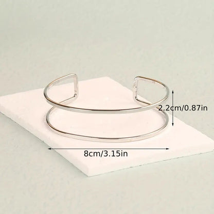 Simple Layered Open Arm Cuff