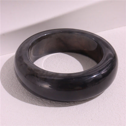 Round MarblingÂ Patterns Single Bracelets