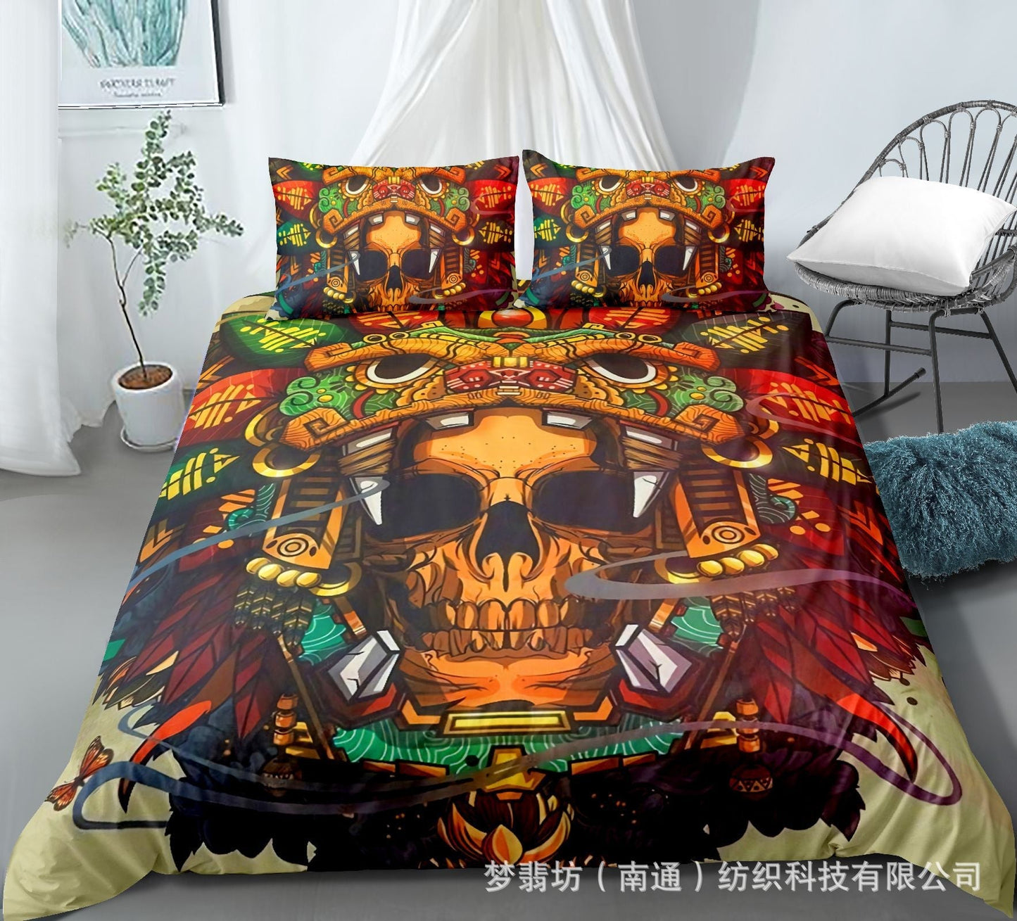Selling 3D Printed Bohemian Bed Indian Pattern 2Pcs/3Pcs Set