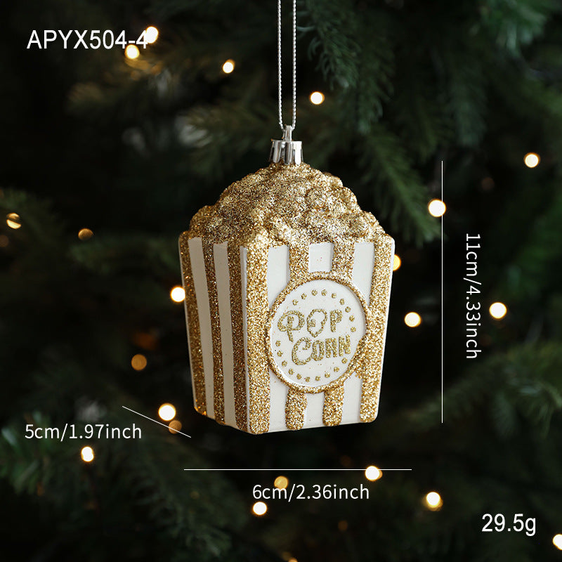 Sparkly Cartoon Charm Christmas Hanging Ornament