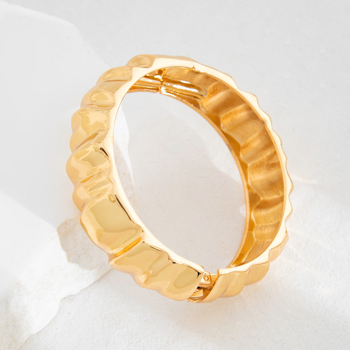 Trendy Irregular Alloy Bracelet Set with Unique Shaped Pearls