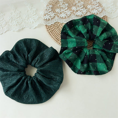 Christmas Classic Plaid Ponytail Holder Hair Tie