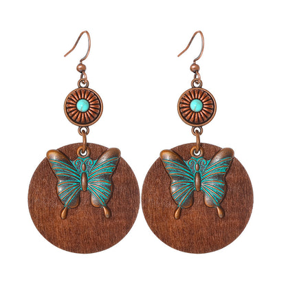 Bohemian Style Dangle Earrings Fashionable Colorful Vacation Accessories