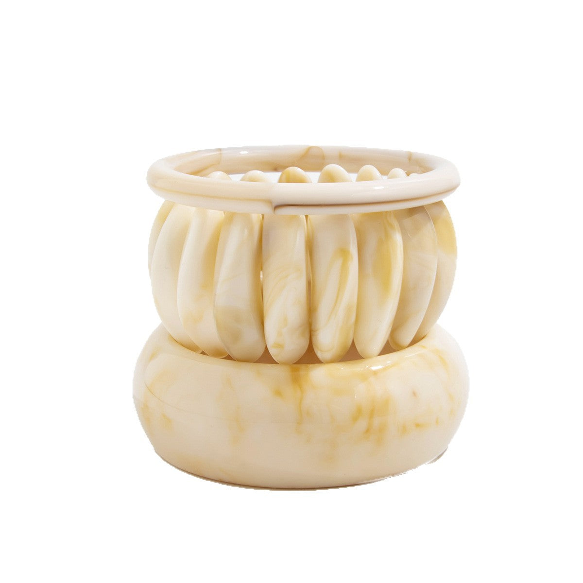 Irregular Ombre Resin Bangles Trendy Casual Bracelet