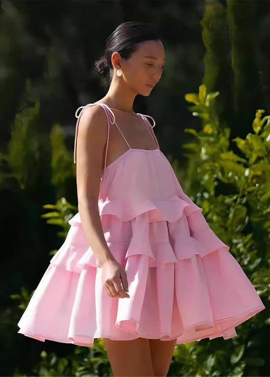 Ruffle Sundress Lightweight Breathable Fabric