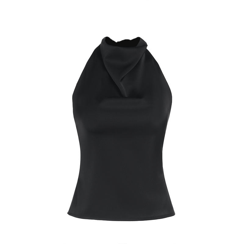 Satin Backless Top for Women Stylish Streetwear