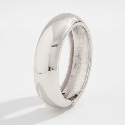 Geometric Metal Cuff Bracelet Bold Design