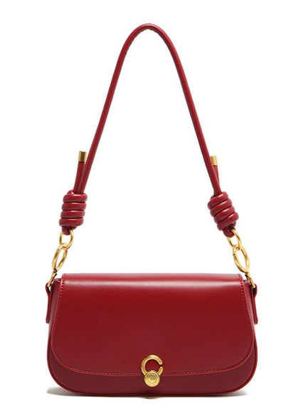 Shoulder Bag Ecofriendly PU Leather Knot Detail