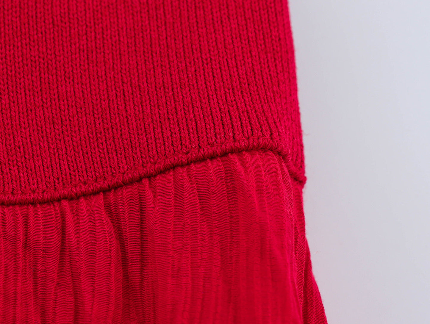 Splicing Round Neck Sleeveless Knit Maxi Dress
