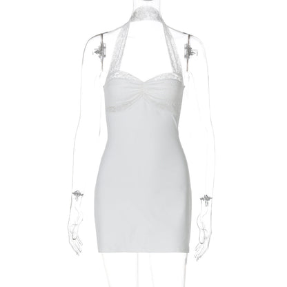 New Lace-up Backless Bodycon Mini Dress