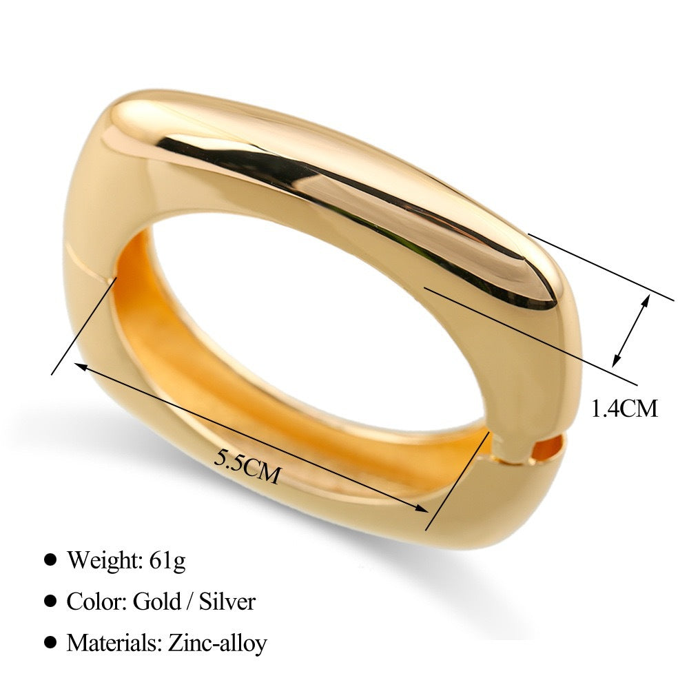 Stylish Chunky Wide Bangle Bracelet