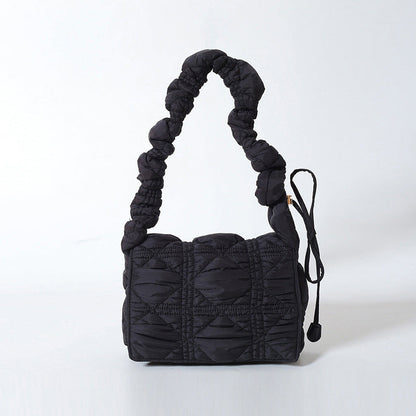 Trendy Cloud Shoulder Bag Wrinkled Nylon Crossbody Bag