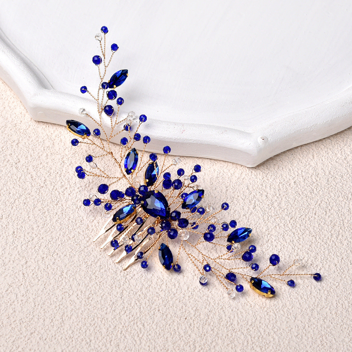 Bridal Wedding Hair Accessories Handmade Rhinestone Hair Comb