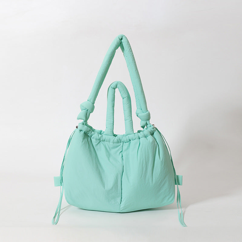 Large Capacity Nylon Tote Bag Stylish Casual Shoulder Bag