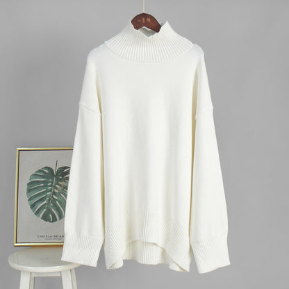 Stylish Turtleneck Knitted Sweater for Women