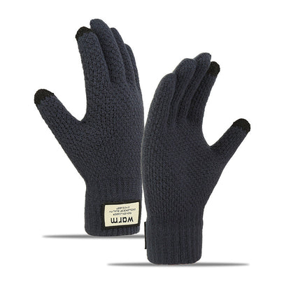 Men's Touch Screen Knitted Gloves Warm Windproof Winter Accessories