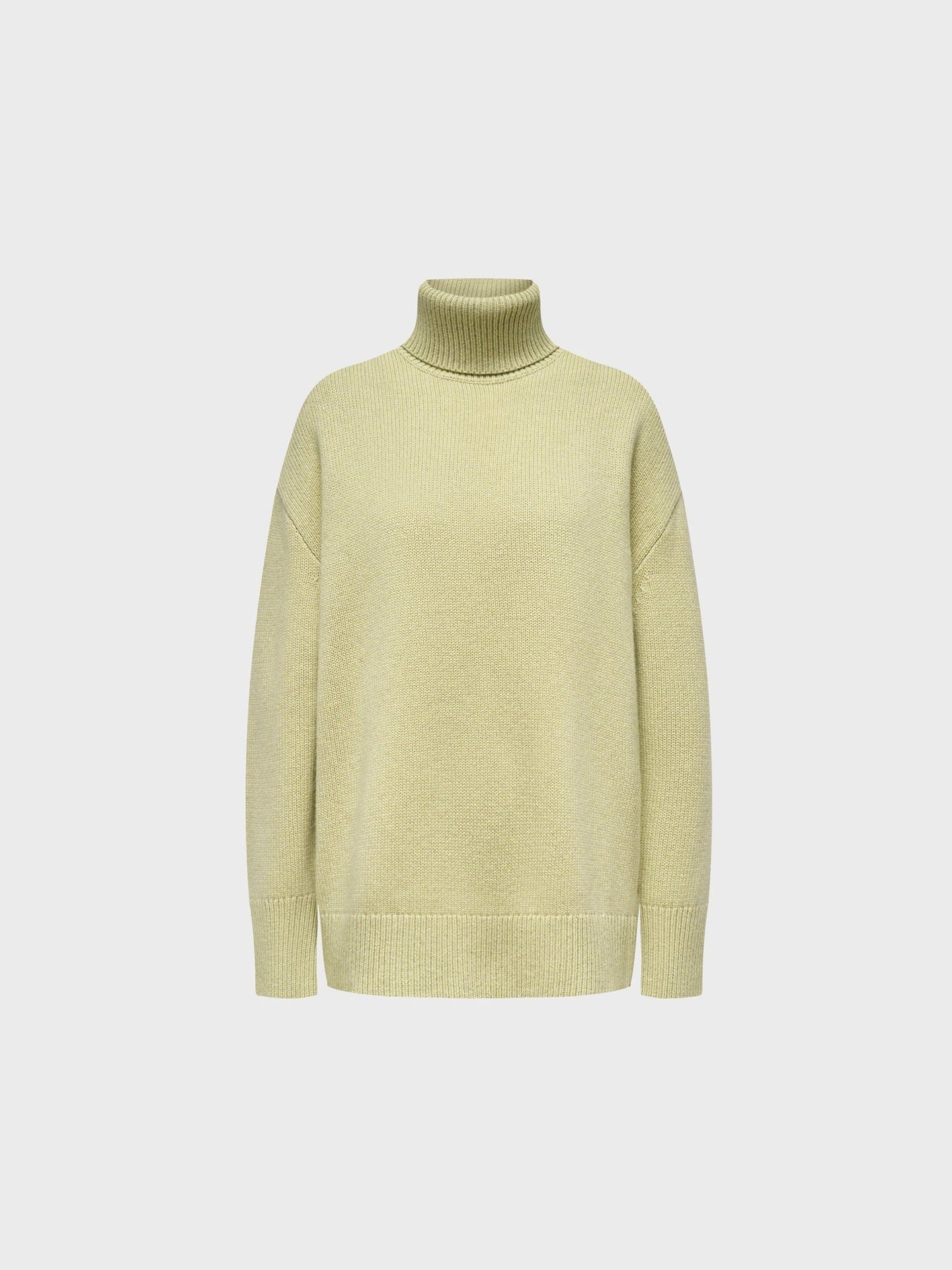 Winter Turtleneck Oversized Ribbed Knit Sweater
