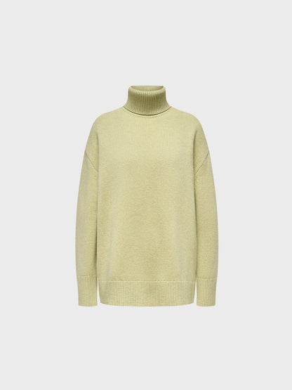 Winter Turtleneck Oversized Ribbed Knit Sweater