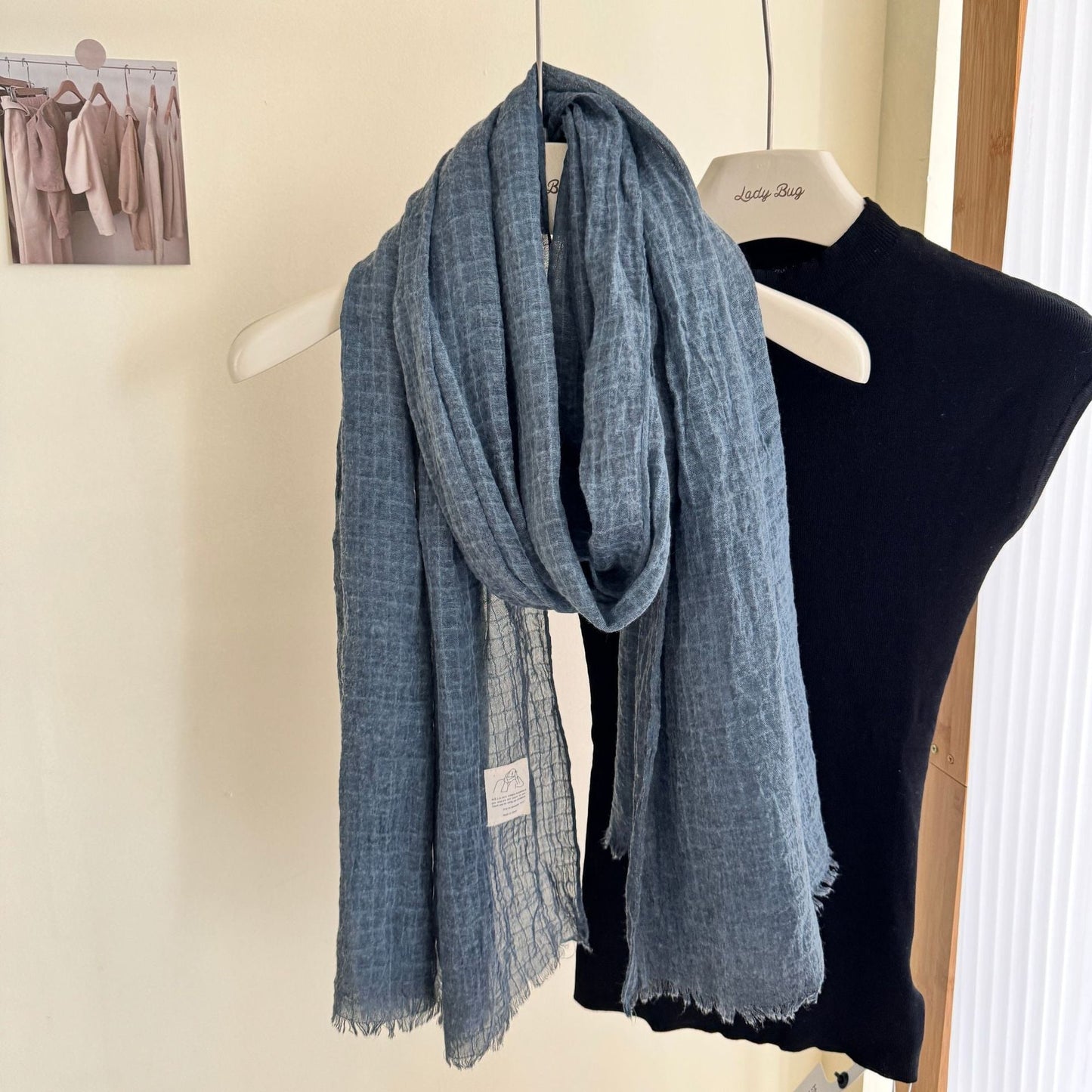 Scarvii - Colorful Pleated Waffle Scarf