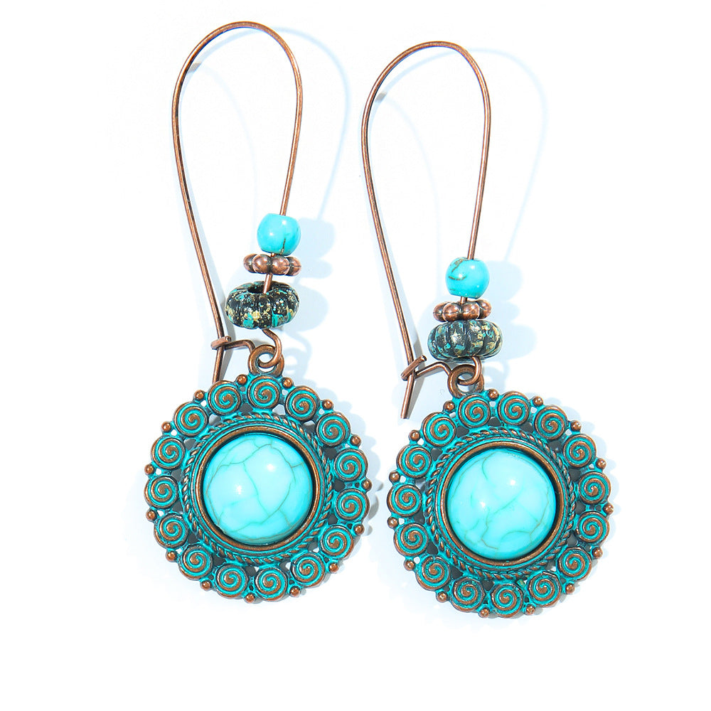 Bohemian Retro Tassel Earrings Vintage Style Travel Accessories