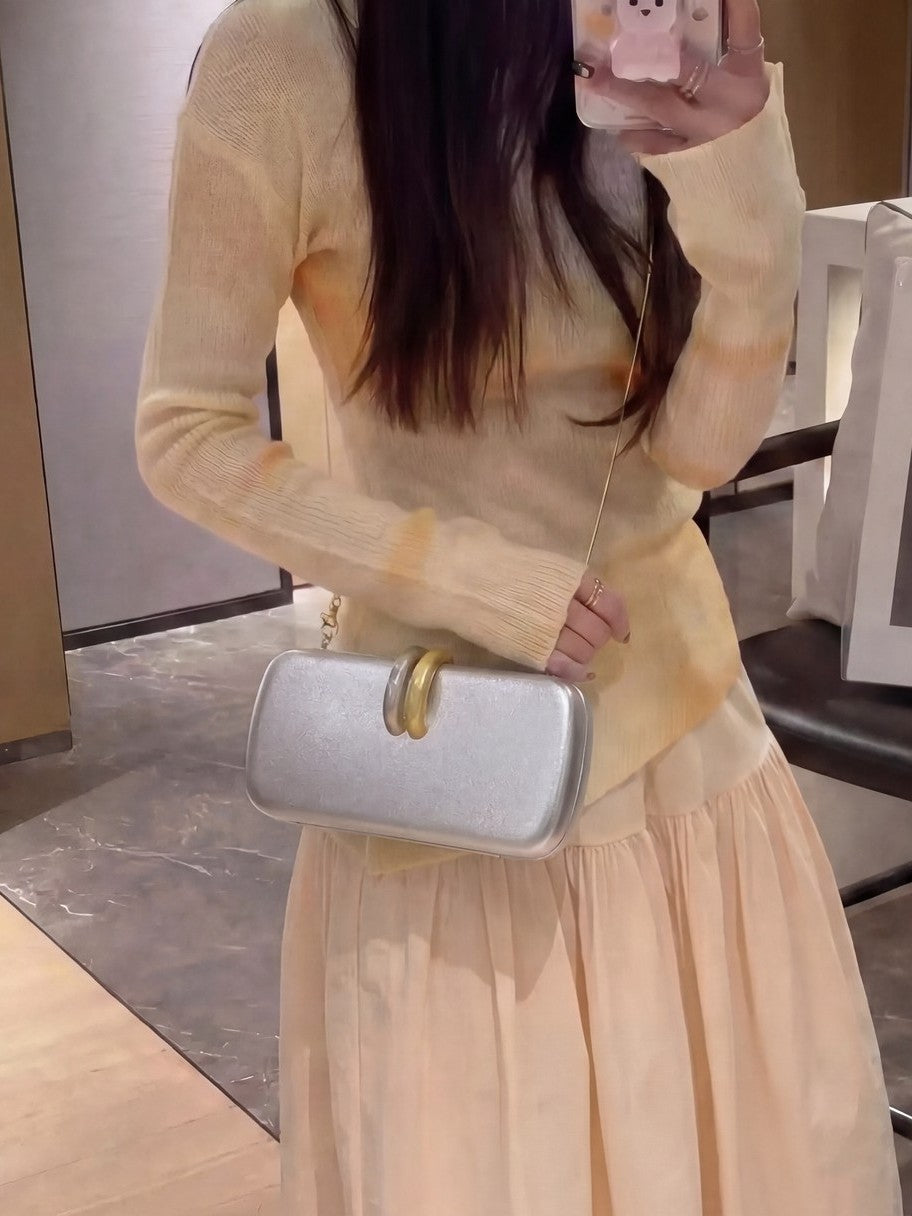 Chic Evening Clutch Bag with Chain Strap