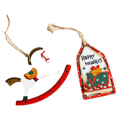 Cute Merry Christmas Tree Wall Hanging