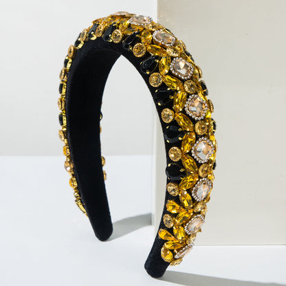 Baroque Wide Velvet Headband Vintage Elegant Hair Accessory