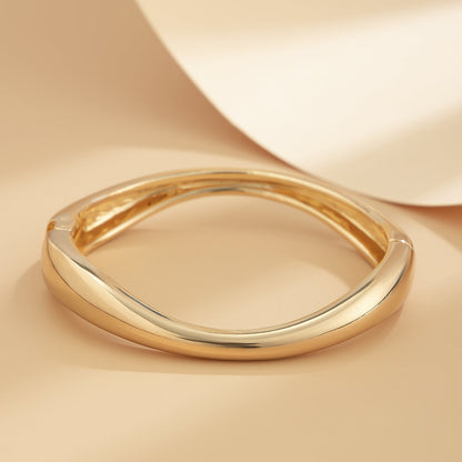 Geometric Alloy Bracelet Set Minimalist Spring Band