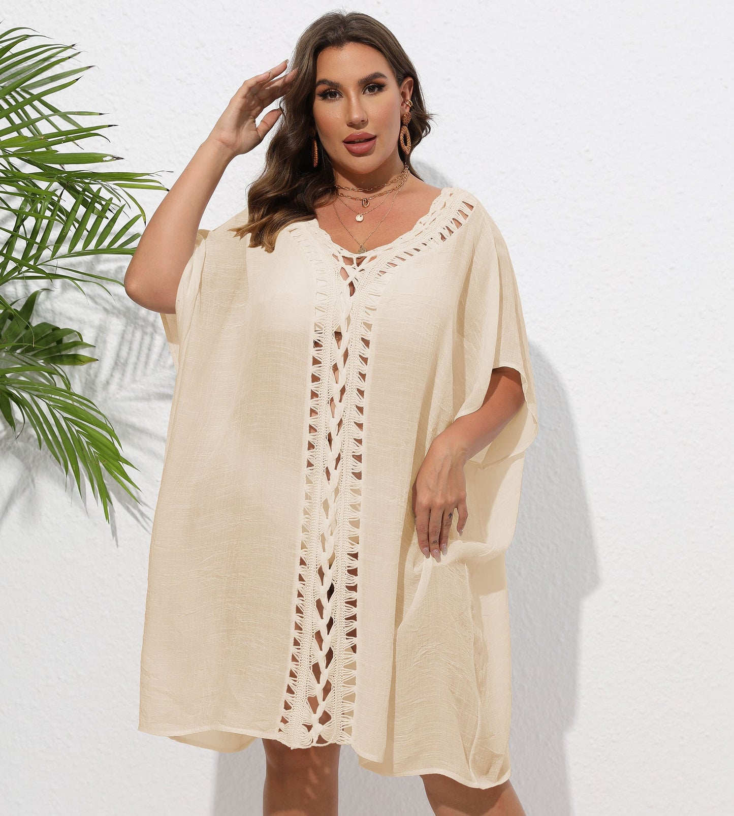 Women'S Bohemian Maxi Dress Loose Beach Cover-Up