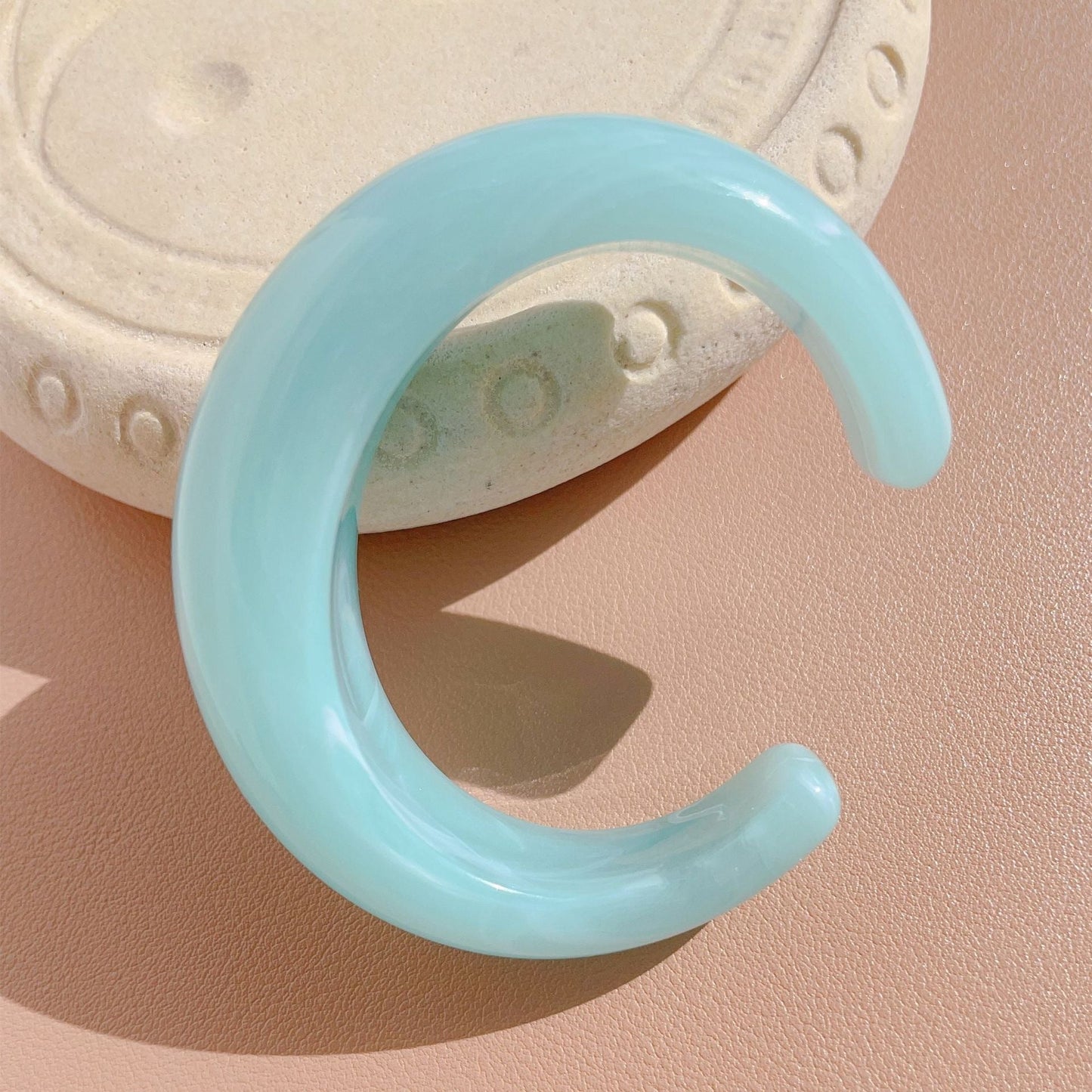 Multicolor Open Acrylic Resin Bracelets