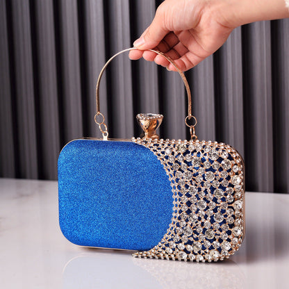 Rhinestone Evening Clutch Bag Chic Elegant Pouch
