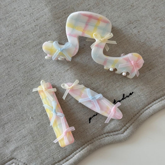 Cute Lace Bow Hair Claw Clips