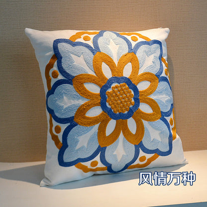 Ethnic Style Embroidered Throw Pillows Sofa Cushions  Cushions Pillow Covers, No Core