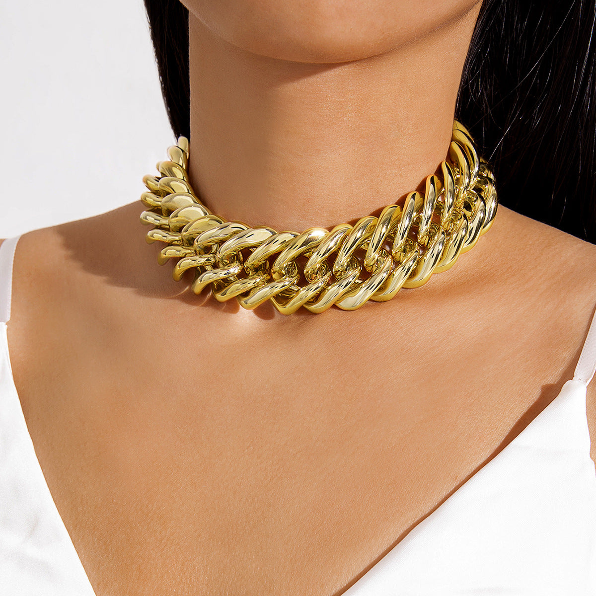 Trendy Ccb Letter Choker Necklace With Handmade Pearl Bow