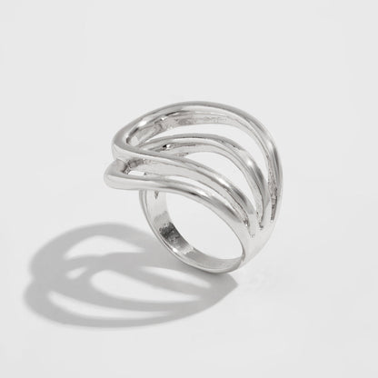 Fashionable Irregular Alloy Spring Bracelet Set