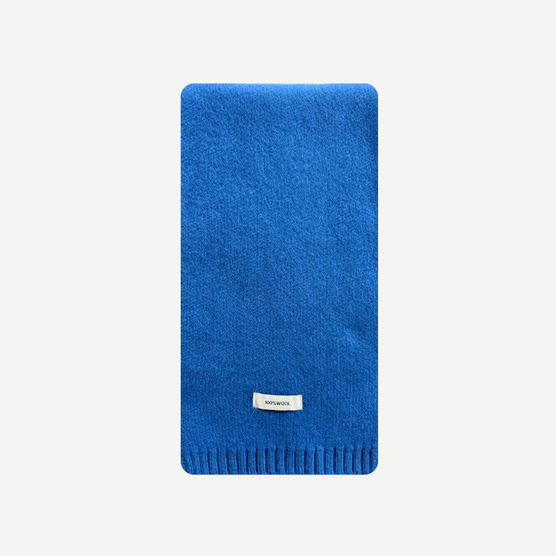 Solid Color 100% Australian Merino Wool Scarf for Women